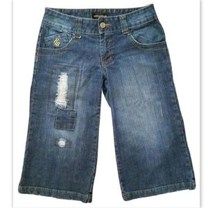 Rocawear Jeans Bermuda Shorts Distressed